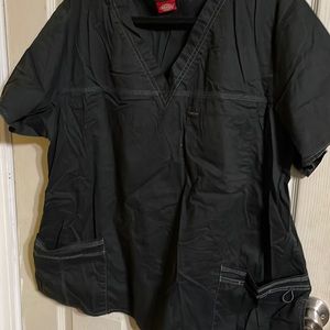 Black scrub top
